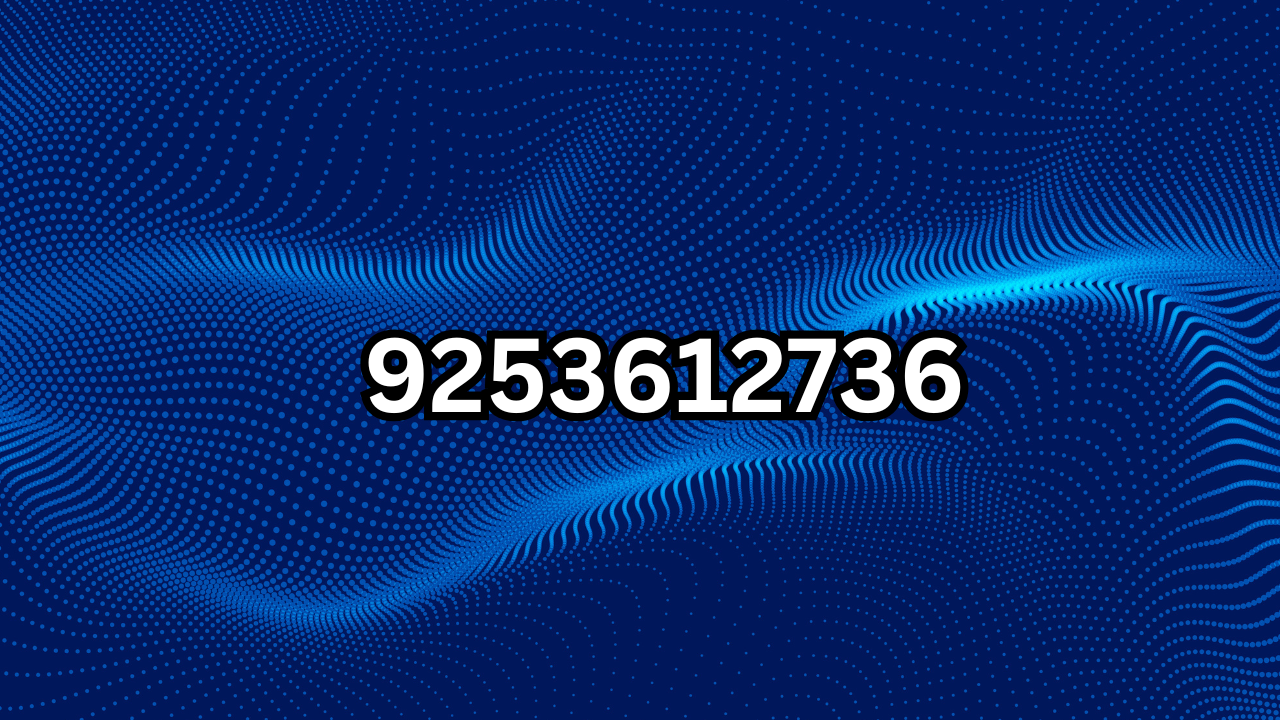 9253612736 Everything You Need to Know About Unknown Calls, Spam Risks, and Phone Number Safety